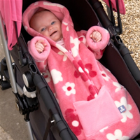 Babysnuggles designed for use in car seat or laid flat in pram.&nbsp;